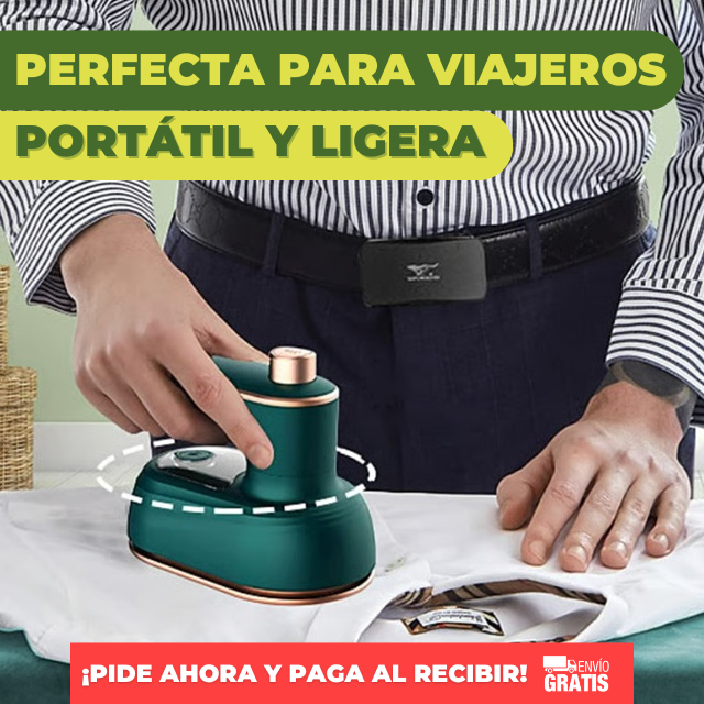 🔥 Plancha portátil VaporFlex® | Ropa impecable en cualquier lugar