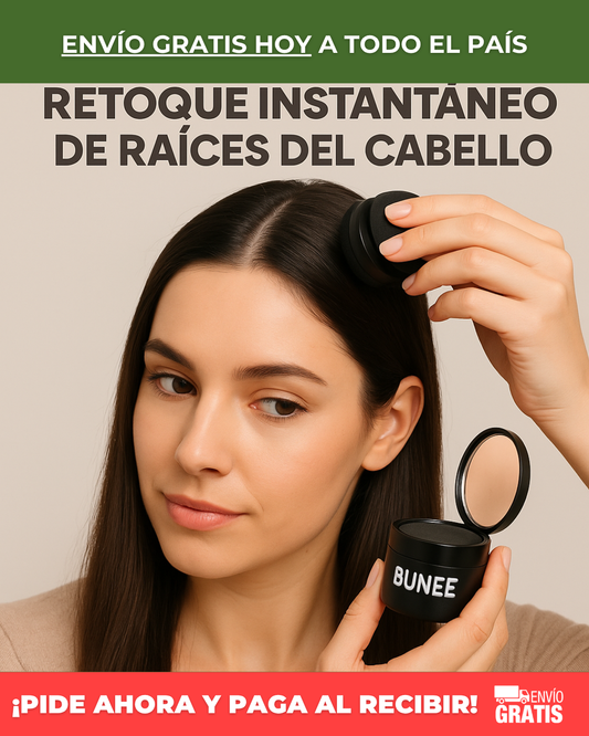 Bunee HairDensity Pro®  Cubre entradas, canas y zonas despobladas en segundos