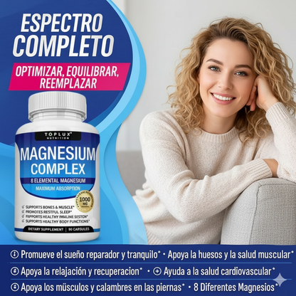 Magnesium Complex™ 💪 El poder natural 8 en 1 para tu energía, sueño y bienestar