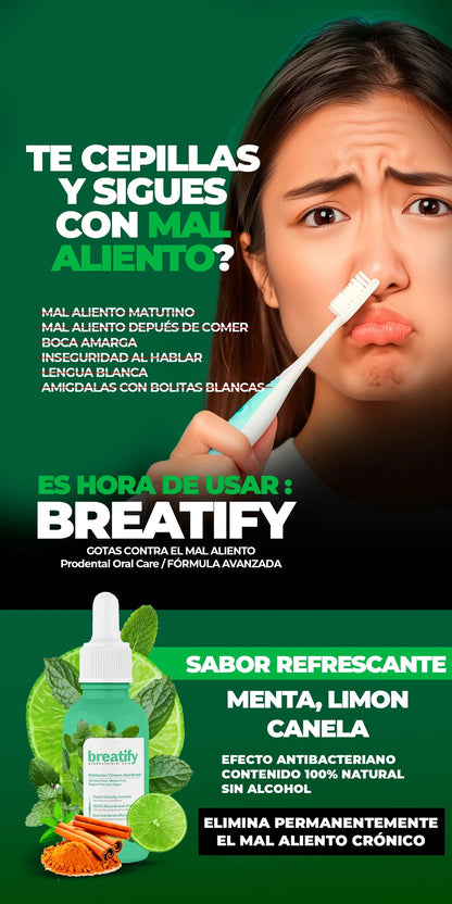 BREATIFY – 🌬️ Respira confianza, habla sin miedo 🌿 Solución 100% natural contra el mal aliento