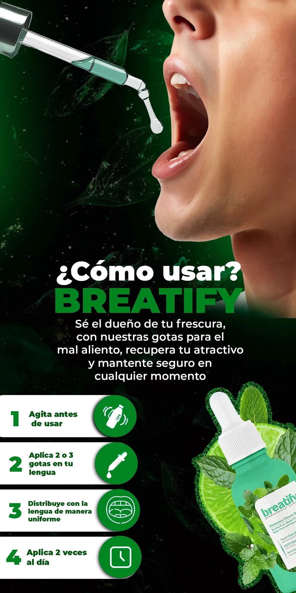 BREATIFY – 🌬️ Respira confianza, habla sin miedo 🌿 Solución 100% natural contra el mal aliento