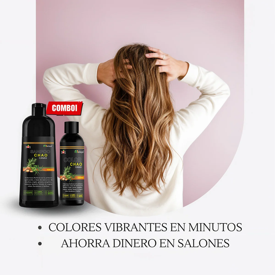 ✨SHAMPOO CHAO CANAS +TRATAMIENTO | CABELLO RENOVADO, JOVEN Y SIN CANAS✨